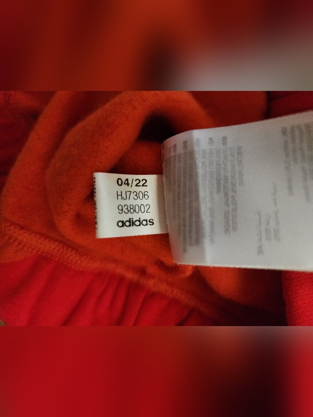 NWT Adidas X Marimekko Fleece Cropped Hoodie Womens M Loose Fit RARE IN RED - Picture 13 of 14